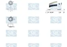 Комплект ремня ГРМ TK1280 SALERI SIL