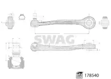 Рычаг подвески SWAG 33 10 4580