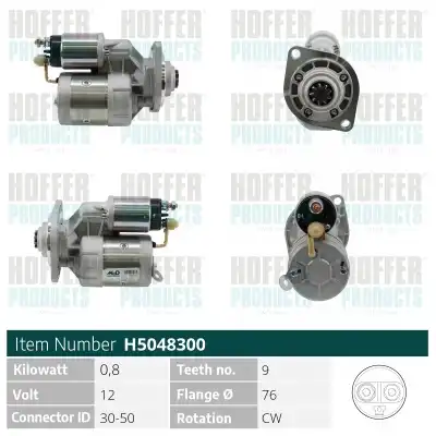 Стартер HOFFER H5048300