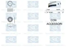 Комплект ремня ГРМ TK1277 SALERI SIL