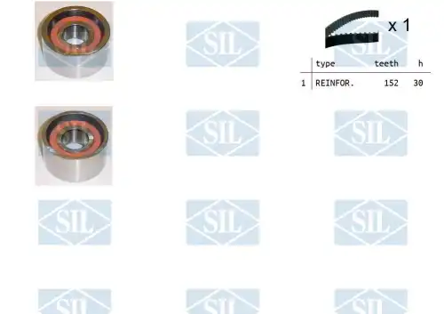 Комплект ремня ГРМ TK1023 SALERI SIL