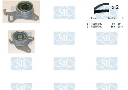 Комплект ремня ГРМ TK1039 SALERI SIL