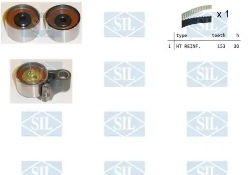 Комплект ремня ГРМ TK1288 SALERI SIL