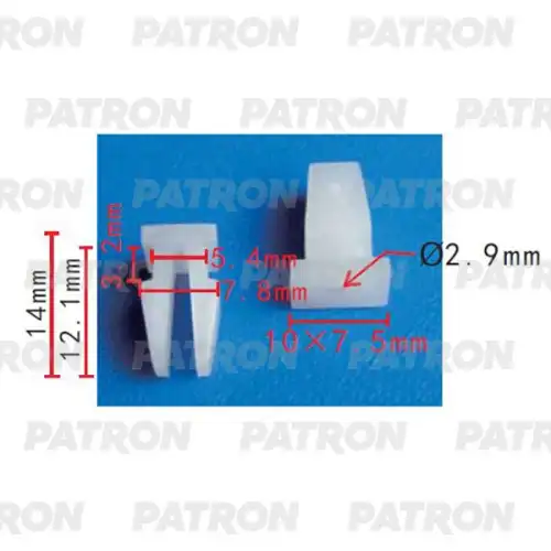 P37-2122 Крепеж бампера PATRON