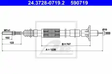 Трос сцепления ATE 24.3728-0719.2