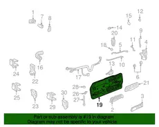 PANEL,FRT S/D TR(INCLS 1,2,4,10,23,28)(GRAY)(W/MAP POCKET) 15711656 CHEVROLET