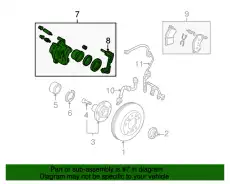 Суппорт дискового тормоза BPYK3361XB MAZDA
