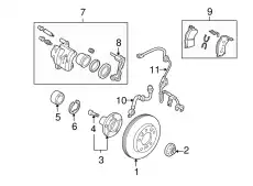 Суппорт дискового тормоза BPYK3361XB MAZDA
