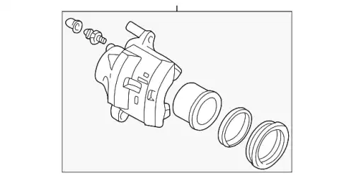 Суппорт передний левый М6 2.0-2.3 GJ6E3371XC MAZDA
