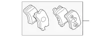 Тормозные колодки дисковые MITSUBISHI MR569780
