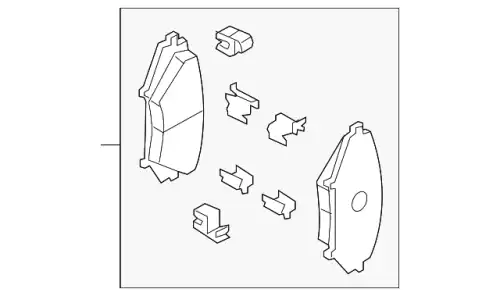Тормозные колодки дисковые MAZDA NFY73323ZB