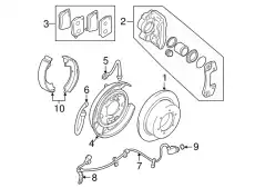 Тормозные колодки барабанные MITSUBISHI MB618915