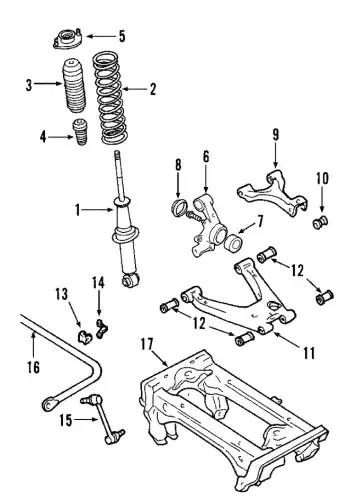 компл. отбойник+пыльник аморт. пер. Maz NA0128111 MAZDA