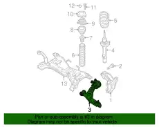 Рычаг подвески MAZDA B32H34300B