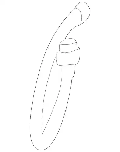шланг тормозной перед. Mits MR129726 MITSUBISHI