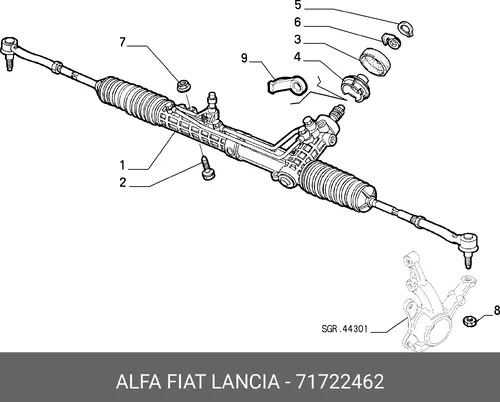 Рулевая рейка FIAT 71722462
