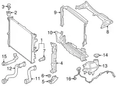 Radiator ! \22>23 MB C 300 2.0L L4 099 500 45 02