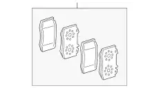 Тормозные колодки дисковые MB 000 420 15 05