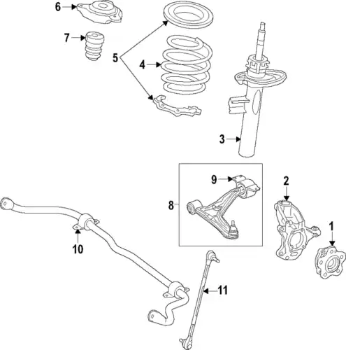 Lower Control Arm !Left \20>21 MB A 35 AMG 2.0L L4 177 330 65 01