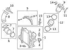 Inter-Cooler Pipe Adapter !Left \19>23 MB C 300 2.0L L4 264 094 06 00