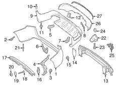 VERKLEIDUNG STOSSFAENGER 2538806101 MB