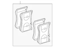 Тормозные колодки дисковые MB 000 420 32 05