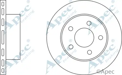 Тормозной диск APEC BRAKING DSK2025