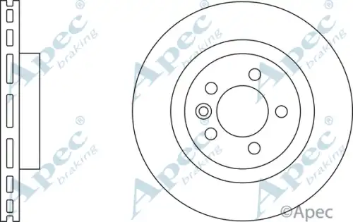 Тормозной диск APEC BRAKING DSK2254