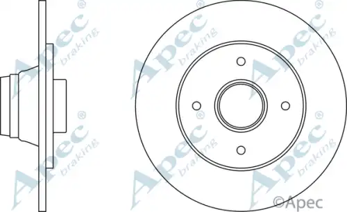 Тормозной диск APEC BRAKING DSK251