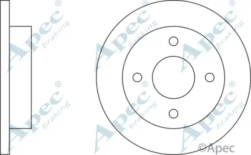 Тормозной диск APEC BRAKING DSK219