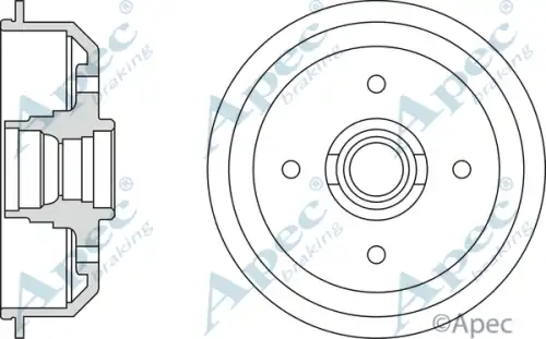 Тормозной барабан APEC BRAKING DRM9110