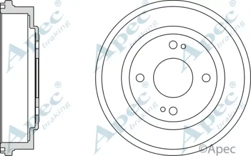 Тормозной барабан APEC BRAKING DRM9128