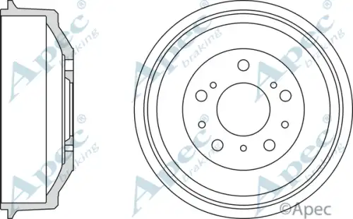 Тормозной барабан APEC BRAKING DRM9705