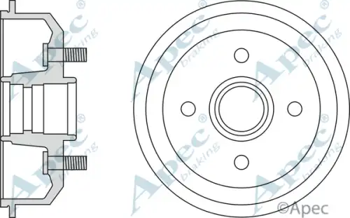 Тормозной барабан APEC BRAKING DRM9123