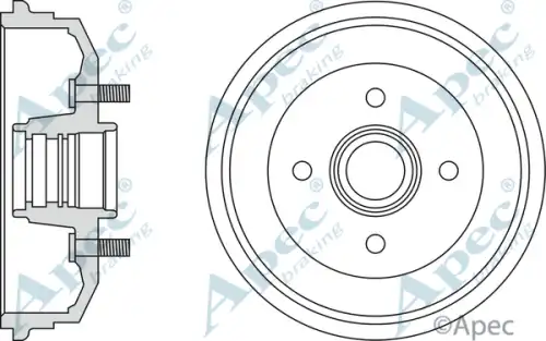 Тормозной барабан APEC BRAKING DRM9101