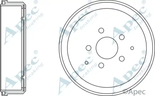 Тормозной барабан APEC BRAKING DRM9700