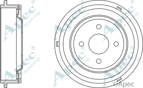 Тормозной барабан APEC BRAKING DRM9503