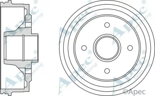 Тормозной барабан APEC BRAKING DRM9115