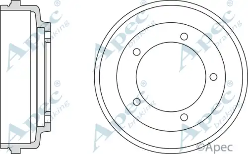Тормозной барабан APEC BRAKING DRM9712