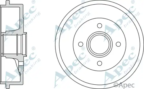 Тормозной барабан APEC BRAKING DRM9905
