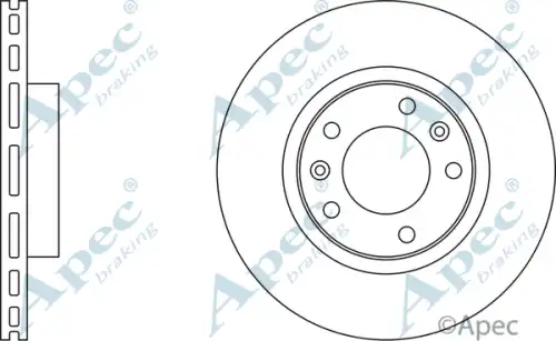 Тормозной диск APEC BRAKING DSK728