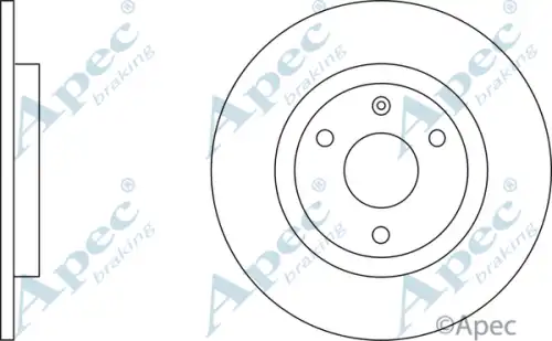 Тормозной диск APEC BRAKING DSK584