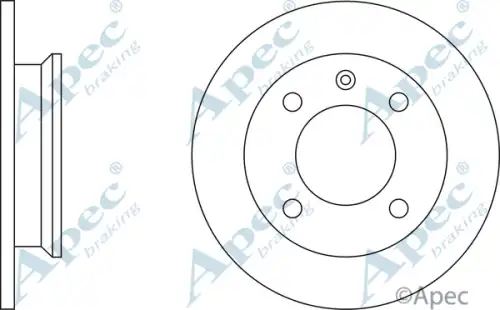 Тормозной диск APEC BRAKING DSK134