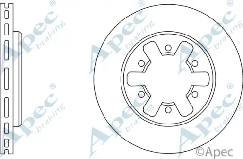 Тормозной диск APEC BRAKING DSK215