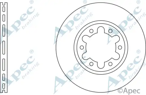 Тормозной диск APEC BRAKING DSK529