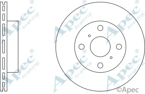 Тормозной диск APEC BRAKING DSK183