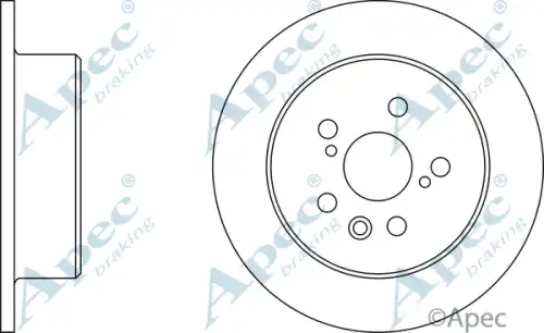 Тормозной диск APEC BRAKING DSK361