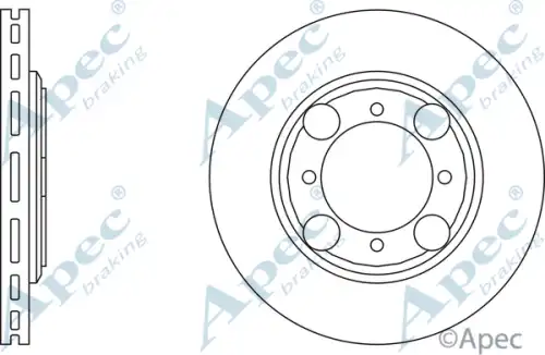 Тормозной диск APEC BRAKING DSK611