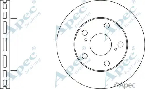 Тормозной диск APEC BRAKING DSK661