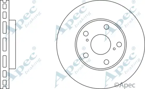 Тормозной диск APEC BRAKING DSK678